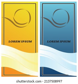 Vertical banner for website and product description
