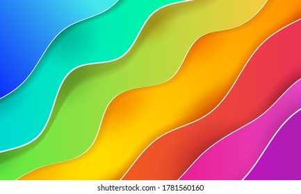 Vertical banners with 3D abstract color background with paper cut shapes. Vector design layout for business presentations, flyers, posters and invitations. Colorful carving art
