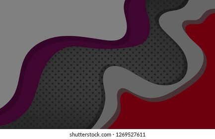 Vertical banners set with 3D abstract background and paper cut shapes. Vector design layout for business presentations, flyers, posters and invitations. Colorful carving art