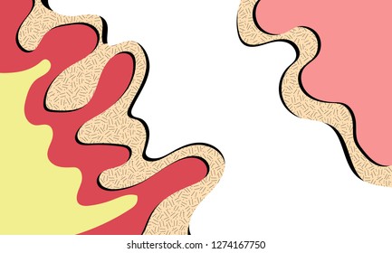 Vertical banners set with 3D abstract background and paper cut shapes. Vector design layout for business presentations, flyers, posters and invitations. Colorful carving art