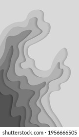 Vertical banners set with 3D abstract background and paper cut shapes. Modern background for covers, invitations, posters, banners, flyers, posters.