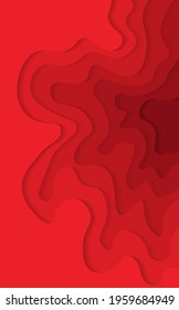 Vertical banners set with 3D abstract background and paper cut shapes. Modern background for covers, invitations, posters, banners, flyers, posters.
