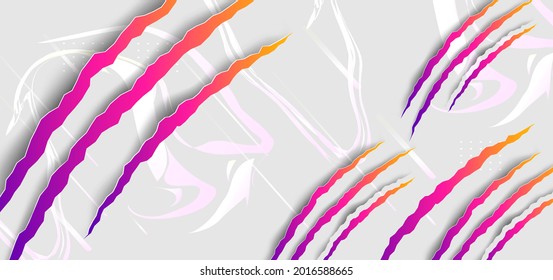 Vertical banners set with 3D abstract background and paper cut shapes. Vector design layout for business presentations, flyers, posters and invitations. Colorful carving art
