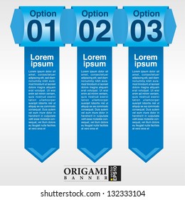 Vertical banners vector with number.EPS10