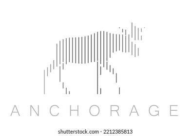 Vertical Bars Anchorage Landmark Skyline