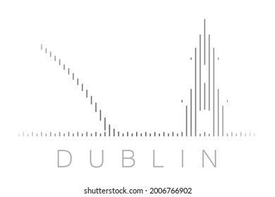 Vertical Bars Dublin Landmark Skyline