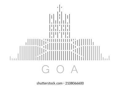 Línea vertical panorámica Goa
