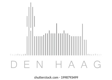 Vertical Bars The Hague Landmark Skyline