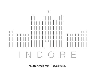 Vertical Bars Indore Landmark Skyline