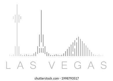 Vertical Bars Las Vegas Landmark Skyline