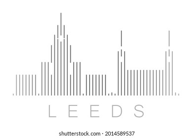 Vertical Bars Leeds Landmark Skyline