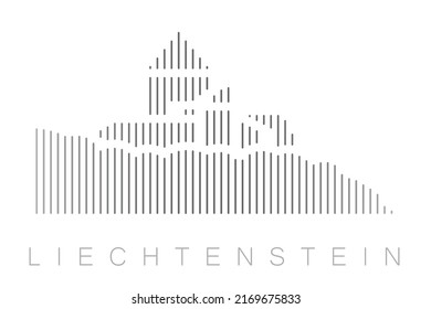 Vertical Bars Liechtenstein Landmark Skyline