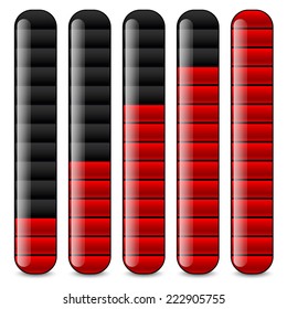 Vertical bars, progress or level ndicators