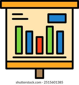 Vertical Bars Vector Icon Design Symbol