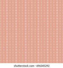 Vertical beads blots lines pattern white on pink.