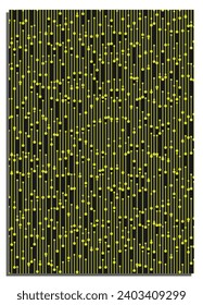 Vertical black abstract background with lines of contacts of microcircuit, cover, title page of presentation, report, album in A4 format. Template layout for design of printed products. Vector banner
