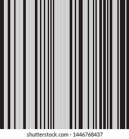 Vertical black bands. Vector seamless texture. Modern stylish texture. Repeated geometric pattern with parallel bands.