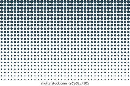 Vertical Black Halftone Gradient Dots Background