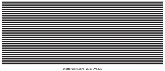Palos rectos paralelos negros de Vertical aislados sobre fondo blanco. Simple estampado gráfico a rayas. Textura del bar de la prisión. Ilustración vectorial.