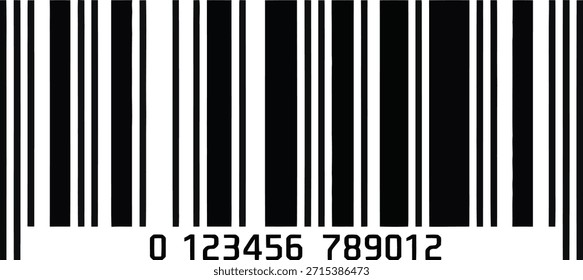Icono de código de barras de rayas negras de Vertical para números de serie de productos. Etiquetas de envío Seguimiento de inventario y sistemas electrónicos de captura de datos.