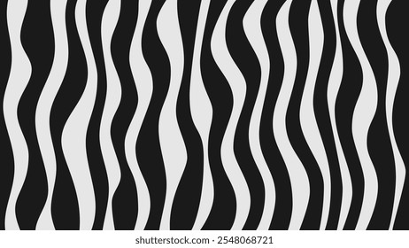 Vertical Black White Calm Wave Background