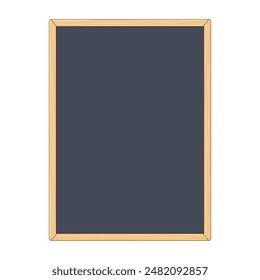 Vertical en blanco Ilustración vectorial de pizarra de pizarra negra