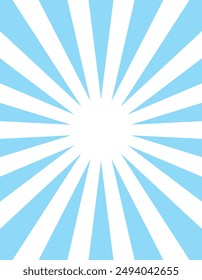 Ilustración de marco de fondo de línea concentrada azul de Vertical