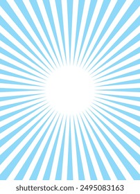 Vertical blue concentrated line background frame illustration