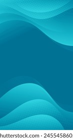 Vertical Blue Gradient Waves. Beautiful abstract background with vertical waves in a gradient of light blue. Perfect for website backgrounds, flyers, posters, and social media posts