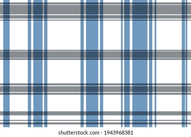 Vertical blue lines overlap with horizontal gray lines for a Scottish pattern