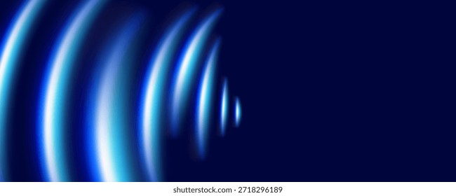 Pulsos de luz azul neon vertical