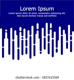 Vertical blue transition abstract. Wallpaper Pattern. Blue and White Irregular Rounded Lines Background for modern flat web site design.