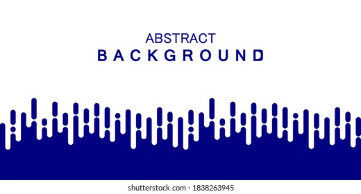 Resumen de transición azul vertical. Patrón de papel tapiz. Líneas redondeadas de color azul y blanco irregulares Fondo para el diseño de sitios web planos modernos.