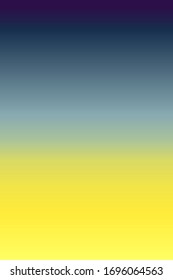 Vertical blue-yellow bright gradient background. Empty two color background with place for text, sosial media, design, presentation, web.