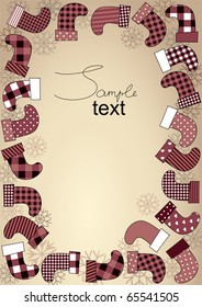 Vertical bordered background.