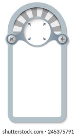 vertical box for any text and arrow