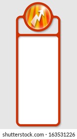 vertical box for any text with flash