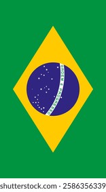 Vertical Brazil Flag Vector Images