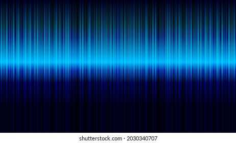 Vertical bright blue lines with dark background. Vector technology illustration. Abstract template cover.
