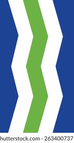 Vertical Burlington Flag, Vermont, USA