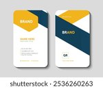 Vertical business card design template