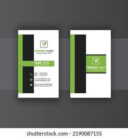 Vertical Business Card Design, Vertical Template, Photos and Vector Standard Template
