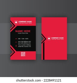 Vertical Business Card Design, Card Template Design, Photos and Vector Standard Template
