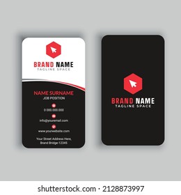 Vertical Business Card Free Vector