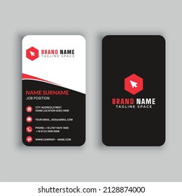 Vector libre de tarjeta de visita vertical