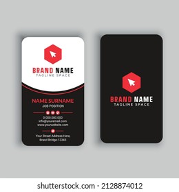 Vertical Business Card Free Vector