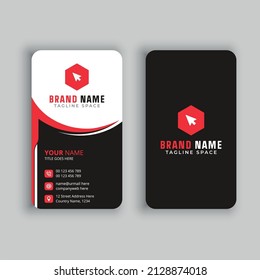 Vector libre de tarjeta de visita vertical