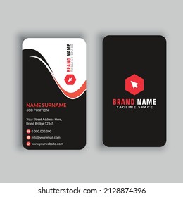 Vertical Business Card Free Vector