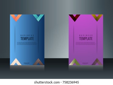 Vertical business card print template. Personal business card with company logo. Black and yellow colors. Clean flat design. Vector illustration. Business card mockup