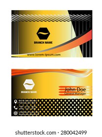 Vertical Business Card template set 